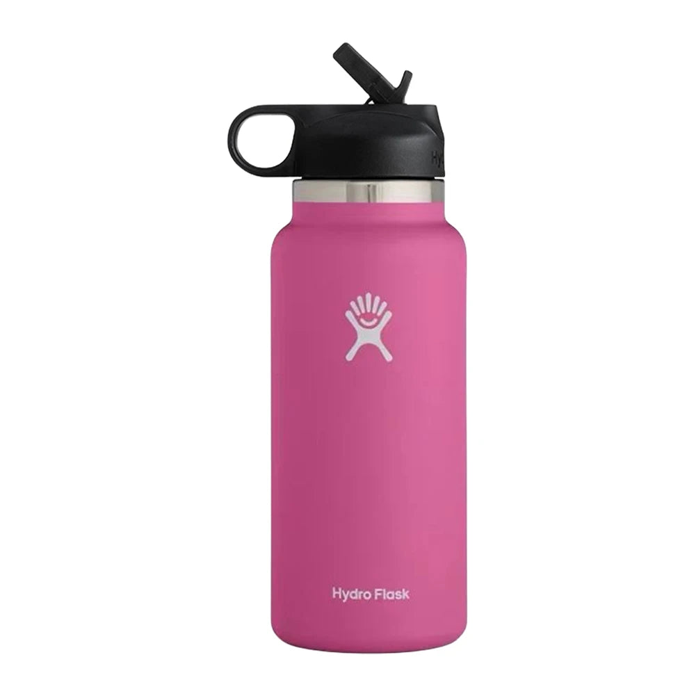 Hemasa 40oz Sports Water Bottle Insulated Vacuum Water Bottle Flex Cap Straw Lid Stainless Steel Vacuum Flask for Coffee Tea and Drinks