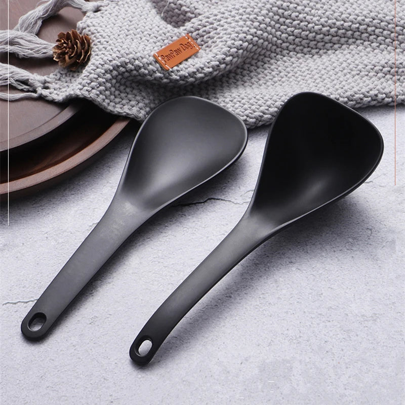 Hemasa  Non Stick Rice  Spatula Spoons Long Deep Soup Scoop Kitchen Utensil Multifunctional Rice Cooker