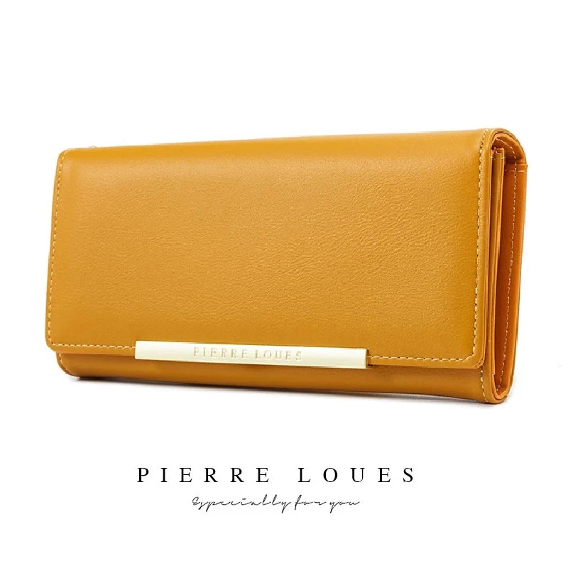 Hemasa New Luxury Leather Wallet for Women / Card Holder Purse /Female Purses Long Clutch Wallets