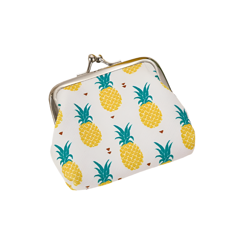 Hemasa 12 PCS Fashion PU Leather Coin Purse Cute Fruit Lemon Lovely Women /Small Change Money Bags Key Holder Case Wallet Mini Pouch
