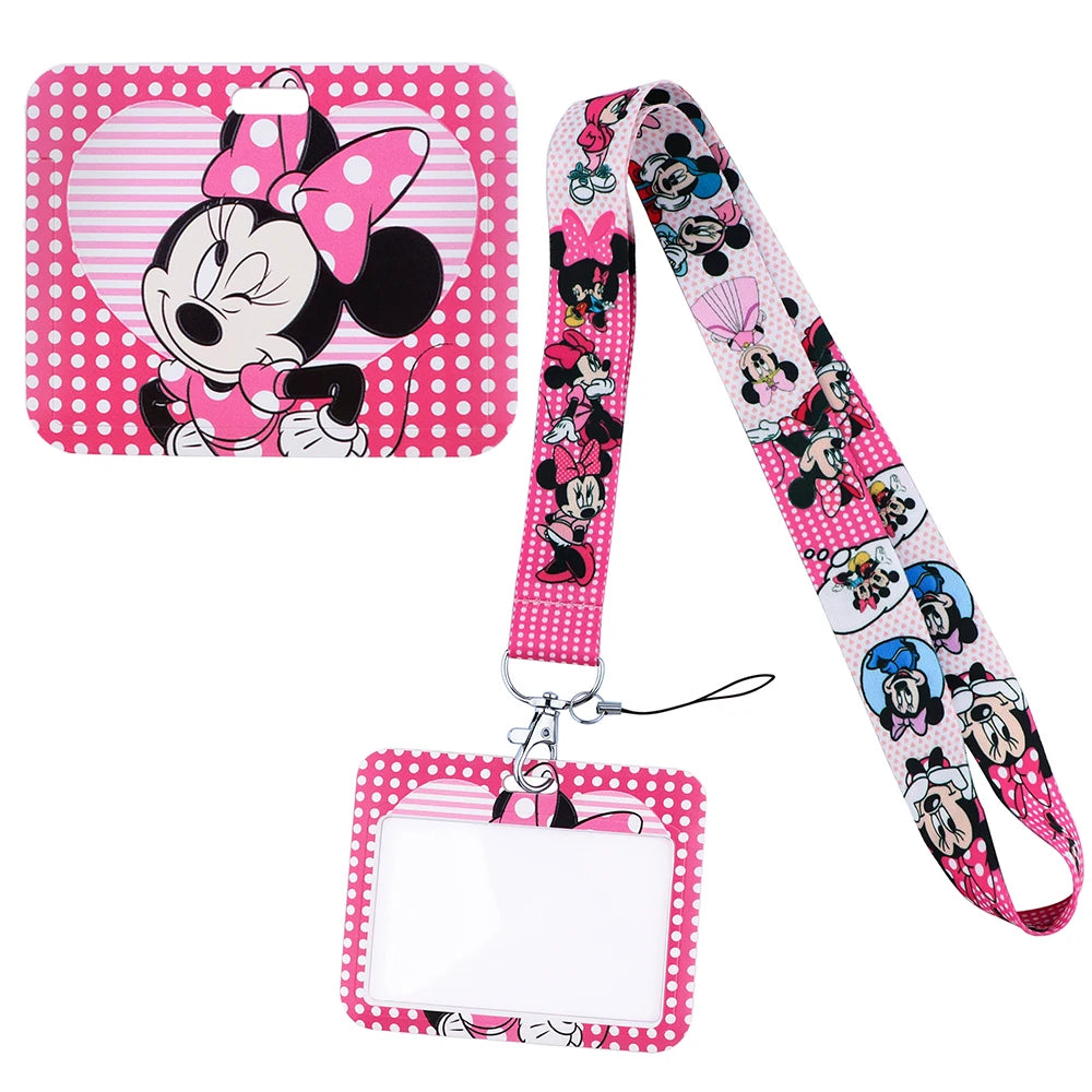 Hemasa Credential Holder Cartoon Lanyards for Key Neck Strap for Card Badge Gym Keychain Keyring Accessories Gifts