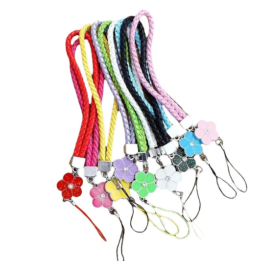 Tejesa Small Flower Phone Straps Mobile Phone Lanyard  for USB ID/ Card Keychain ,for IPhone