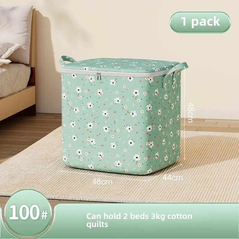 Large Capacity 220L Oxford Fabric Storage Box Modern Rectangle Home Wardrobe Clothing Organizer Clothes Quilt Blanket