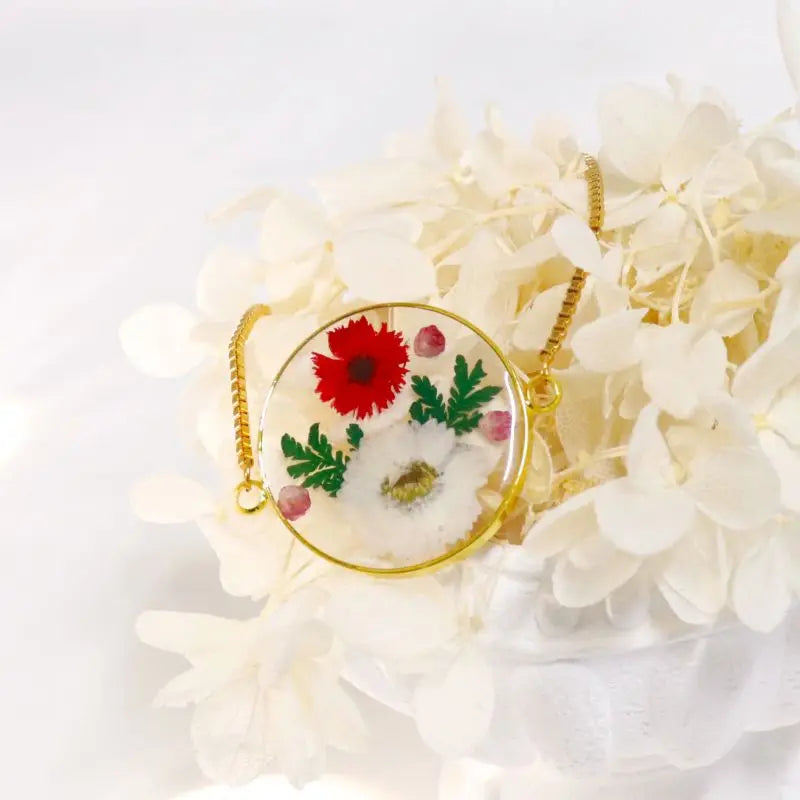 Unique Pressed Flower Bracelet Colorful Natural Flower Charm Bracelet For Women Gifts Real Flowers Chains Bracelet Wholesale