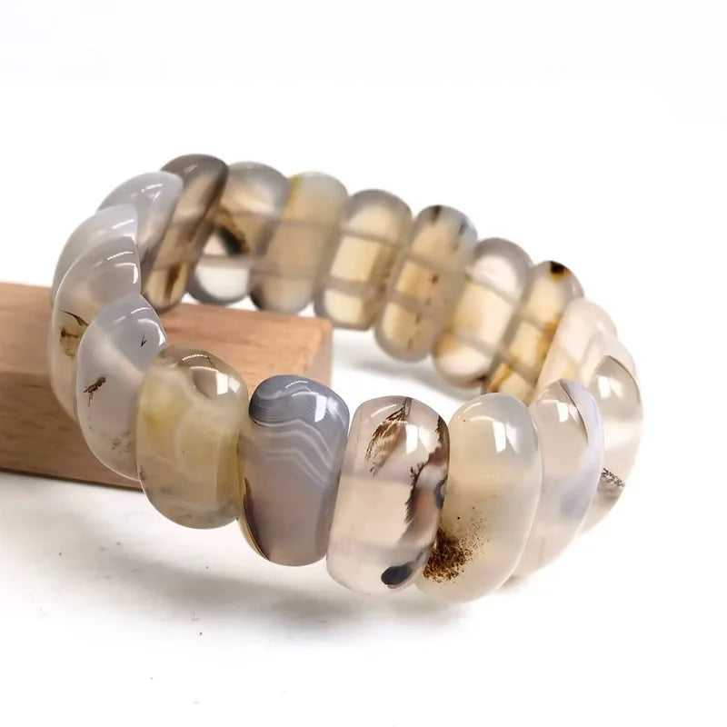 natural botswana agates/Red Blue Sardonyx stone beads bracelet natural gem stone bangle fine jewelry woman for gift wholesale !