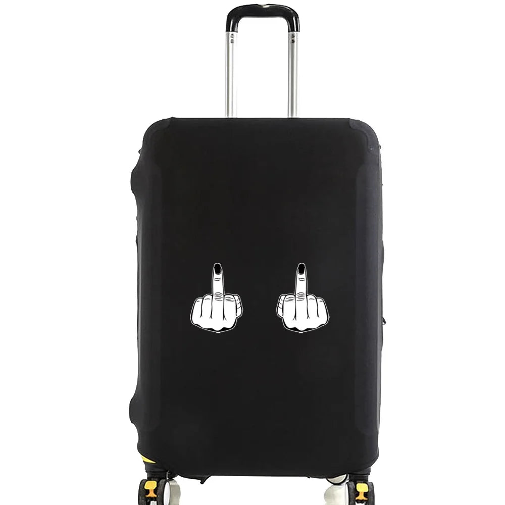 Tejesa Luggage Protective Cover for 18 To 28 Inch Pattern Trolley Suitcase Elastic Dust Bags Case