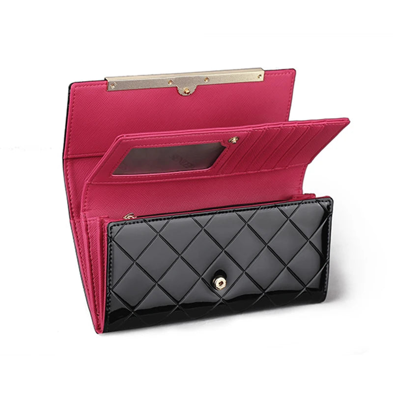 Hemasa Black Colour Luxury Designer Women's Wallets Card Holder Purses for Women