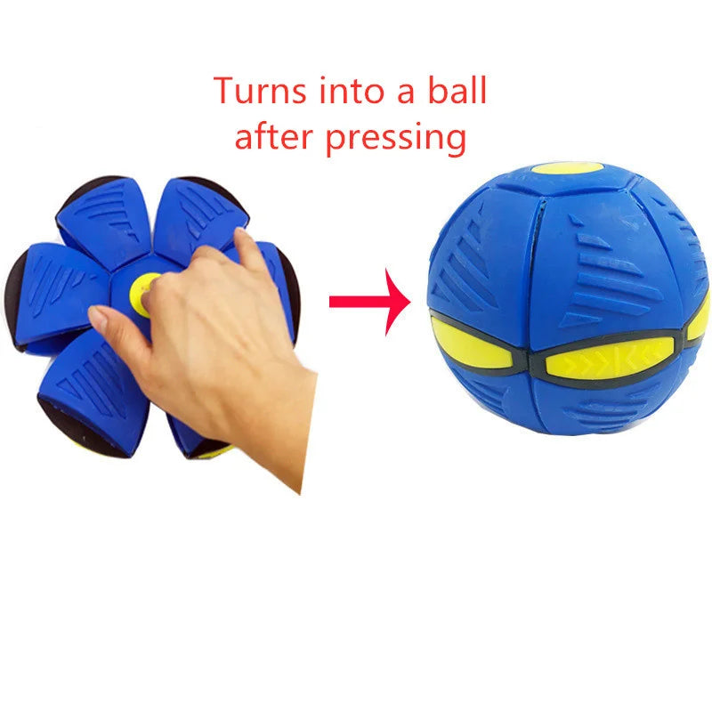 Children's Outdoor Sports Toys Magic UFO Ball Beach Garden Throwing Disc Ball Novelty Deformation Toys Parent-child Party Game