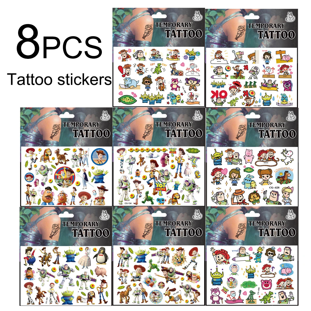 Toy Story Party Favors Slap Bracelets Gifts Goodie Bag Fillers Wristbands Pinata Fillers Party Supplies Stickers Paper Glasses