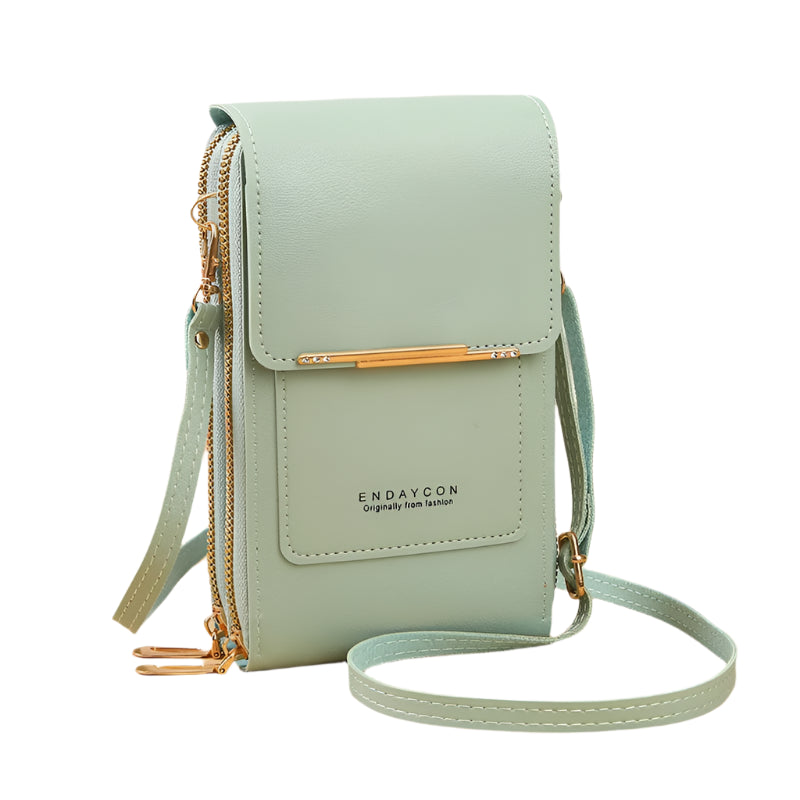 Hemasa  Touch Screen Lock Cell Phone Bag/ Women's Mobile Phone Card Holder Crossbody Shoulder Bag