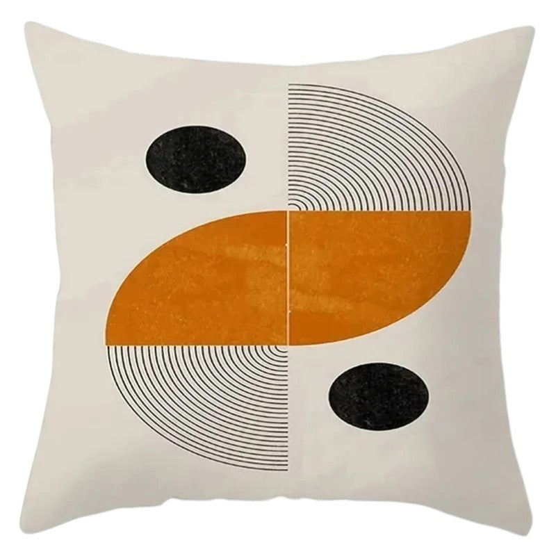 Hemasa 4Pcs Decorative Pillow Bedroom Sofa Car Cushion Cover Abstract Line Pattern Series Throw Pillow