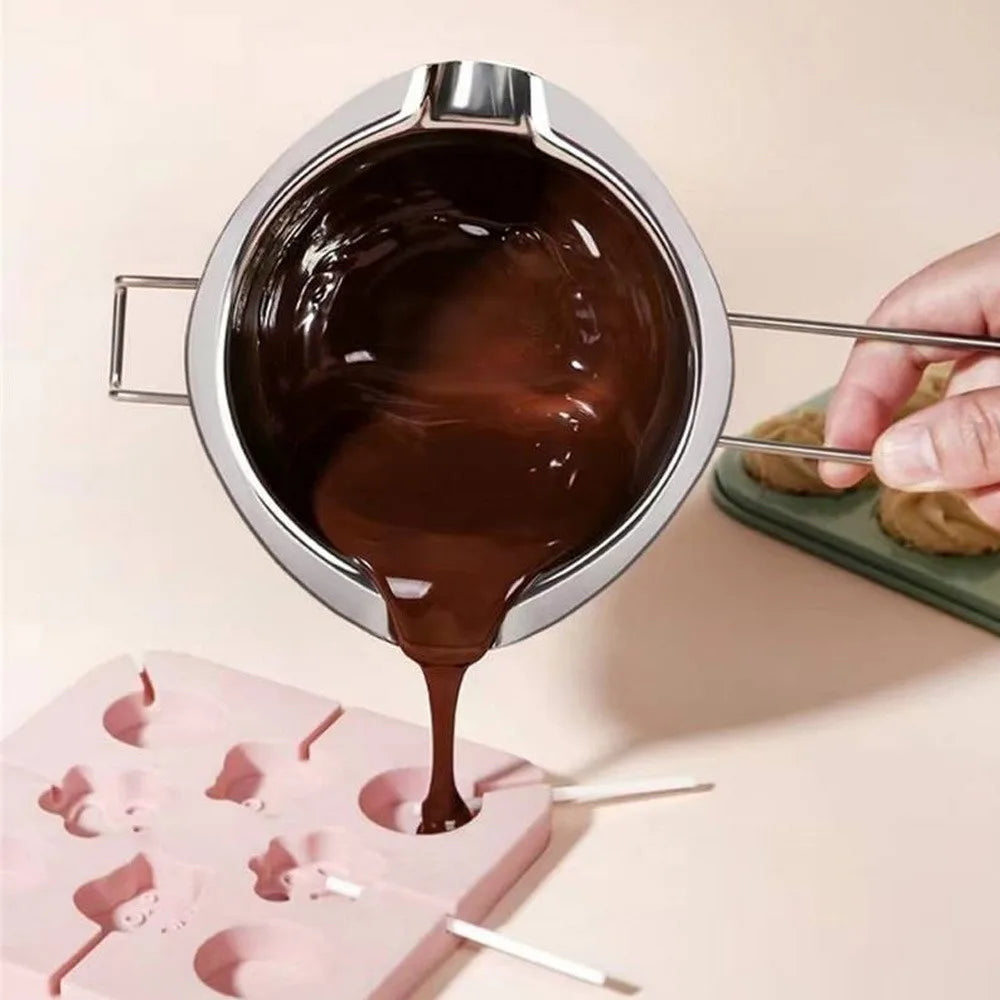 Stainless Steel Candle Wax Melting Boiler Pot Long Handle Chocolate Butter Melting Pot Pan DIY Handmade Candle Soap Making Tool