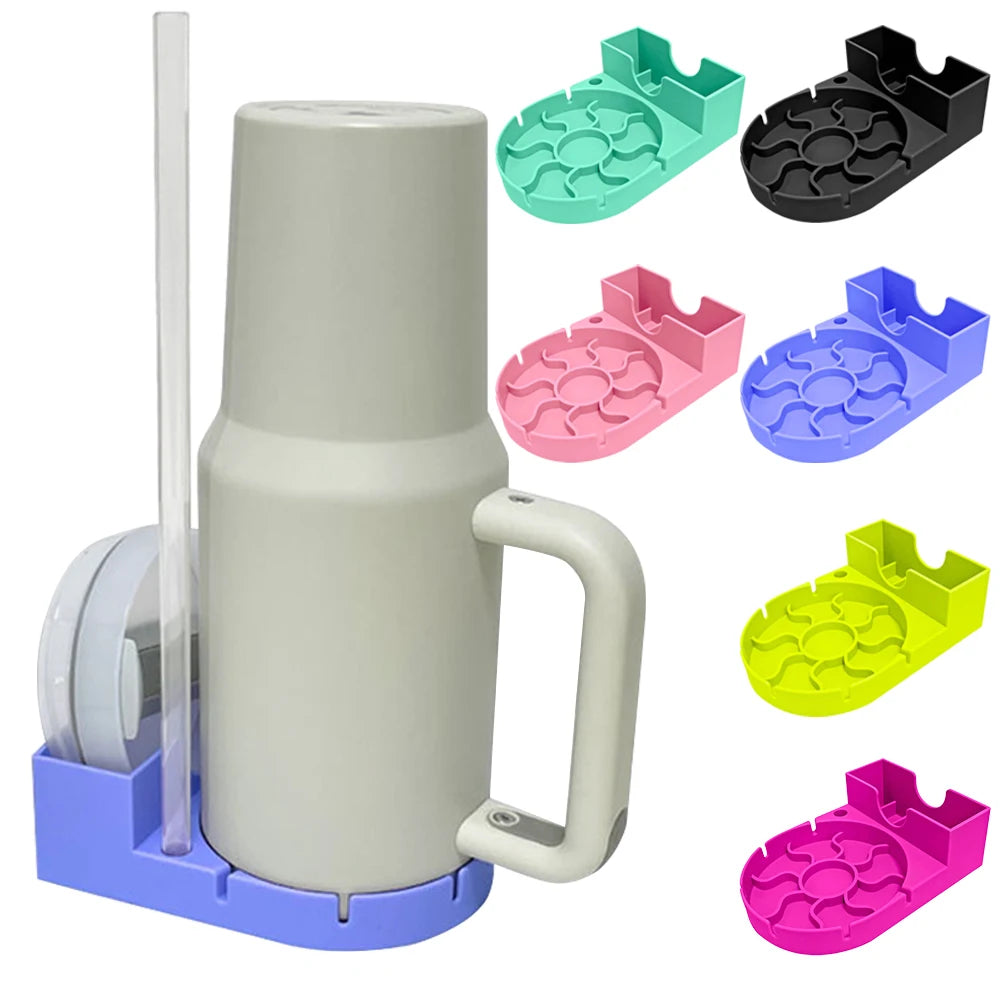 Hemasa Silicone Tumbler Drying Station Non-Slip Bottle Water Filter Rack Sports Bottle Drainer Stand