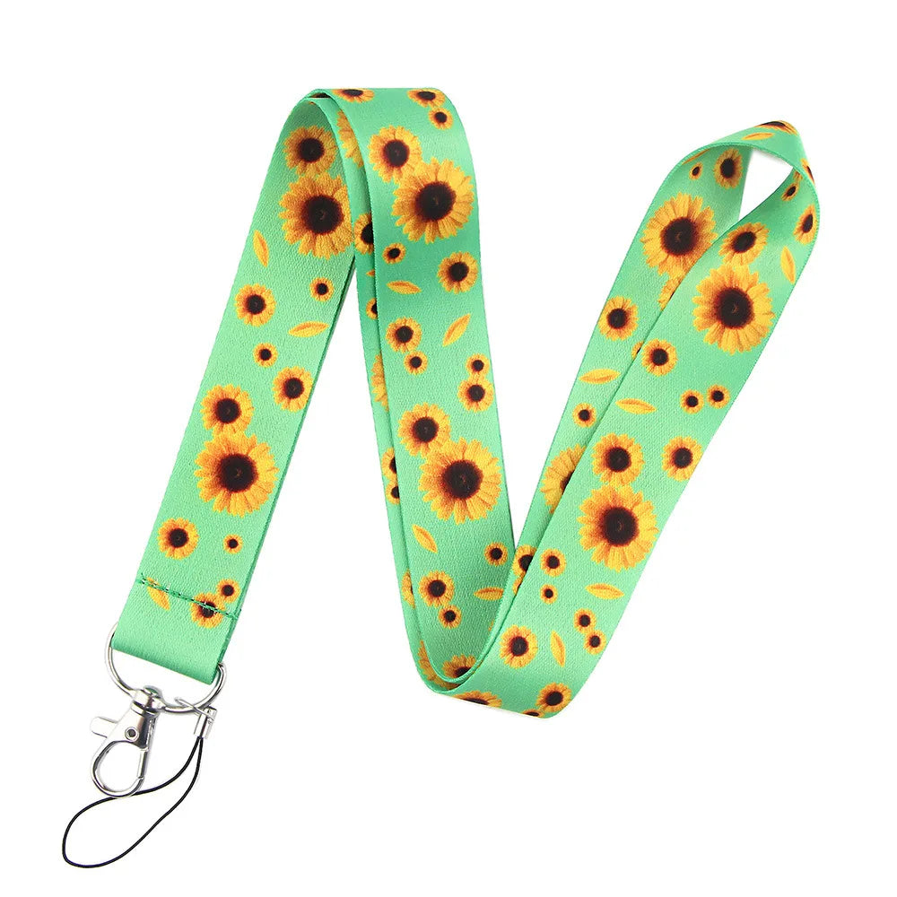 Tejesa 2pcs Beautiful Lanyard Keys Chain Badge Holder ID Credit Card Pass Hang Rope Lariat Mobile Phone Charm Accessories Gifts Wholesale