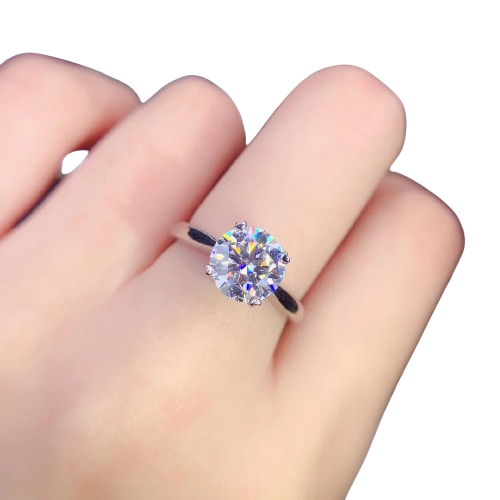 Hemasa 3ct Moissanite  Diamond Ringfor  Bridal Wedding /Party