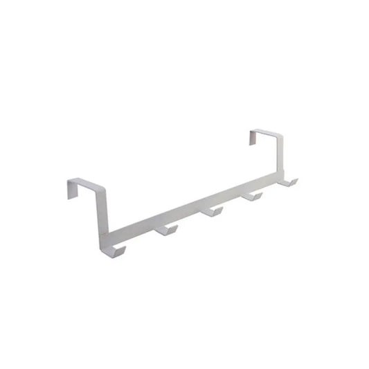 Hemasa Hooks Over The Door 5 Hooks Multifunctional Home Bathroom Organizer Rack Clothes Coat Hat Towel Hanger Bathroom Kitchen Supplies