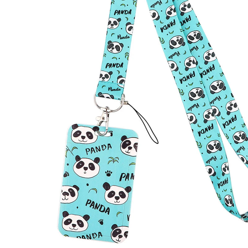 Tejesa Butterfly Lanyard Business Credit Card Holder Neck Strap Keychain Hang Rope ID Badge Holder Lariat Lasso