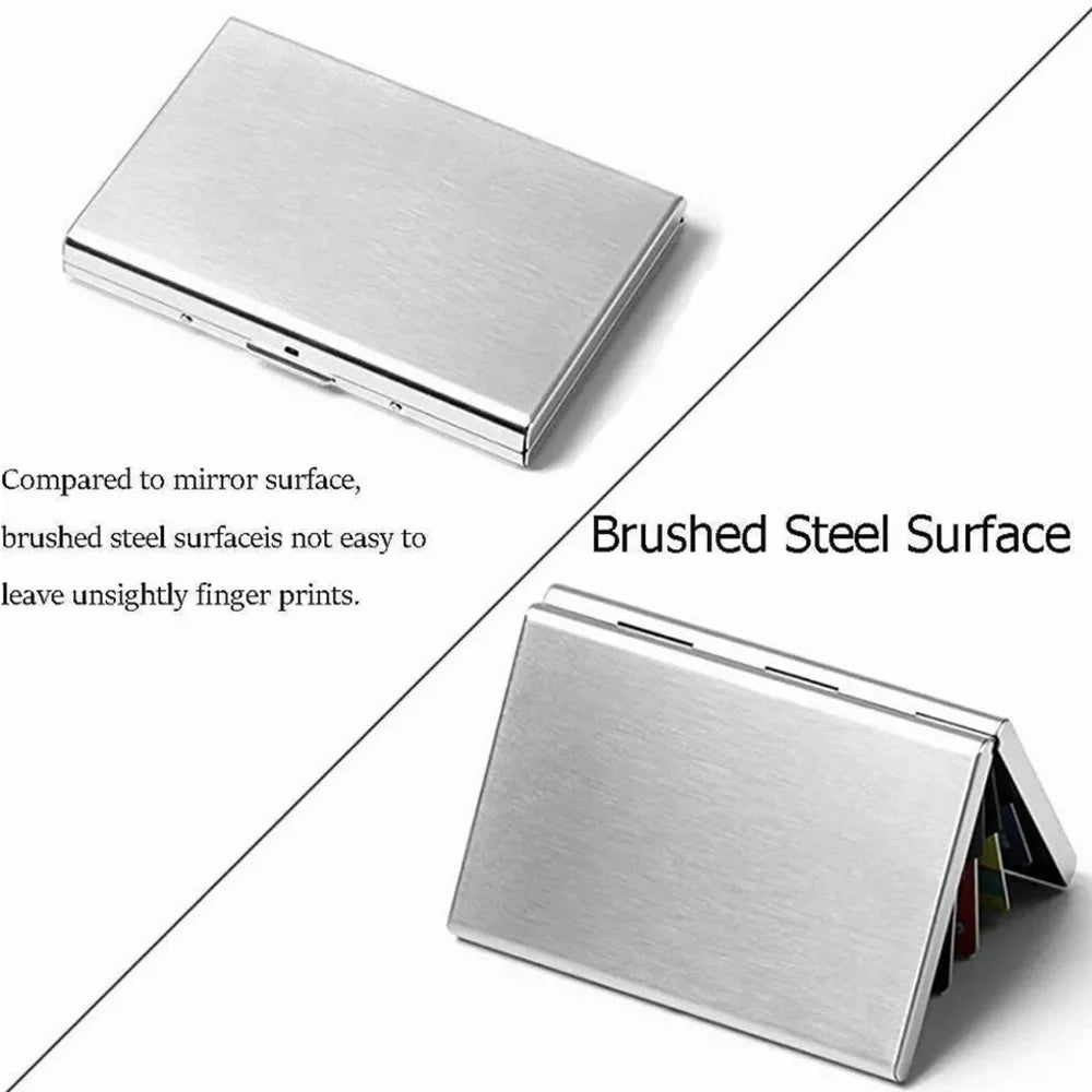 Card Holder RFID Blocking Aluminum Metal Slim Wallet Anti-scan Credit Card Holder Thin Case Small Wallet Flower Color Series