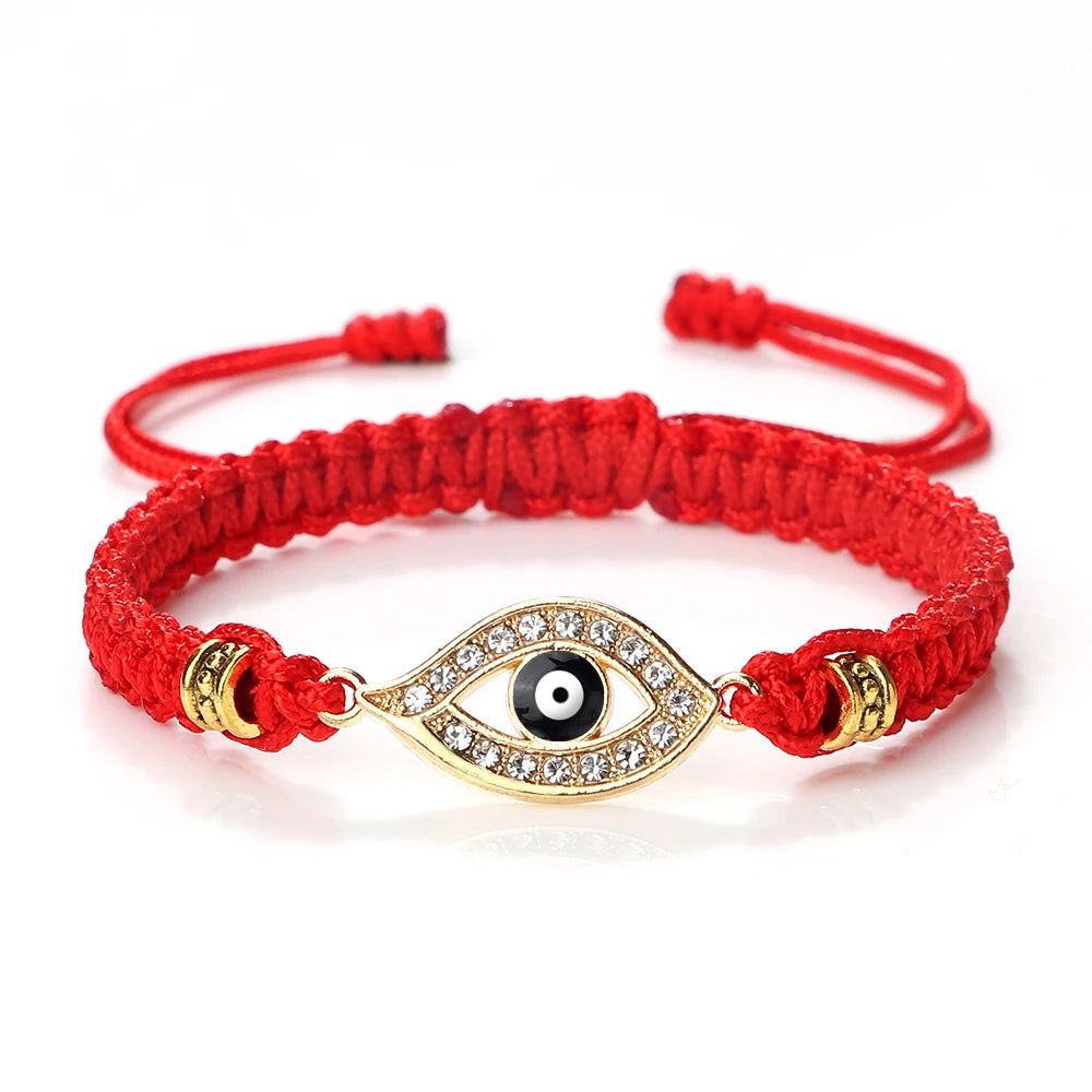 Lucky Eye Turkish Evil Eye Bracelets For Women Men Handmade Braided Rope Lucky Red String Bracelet Charm Friendship Jewelry Gift