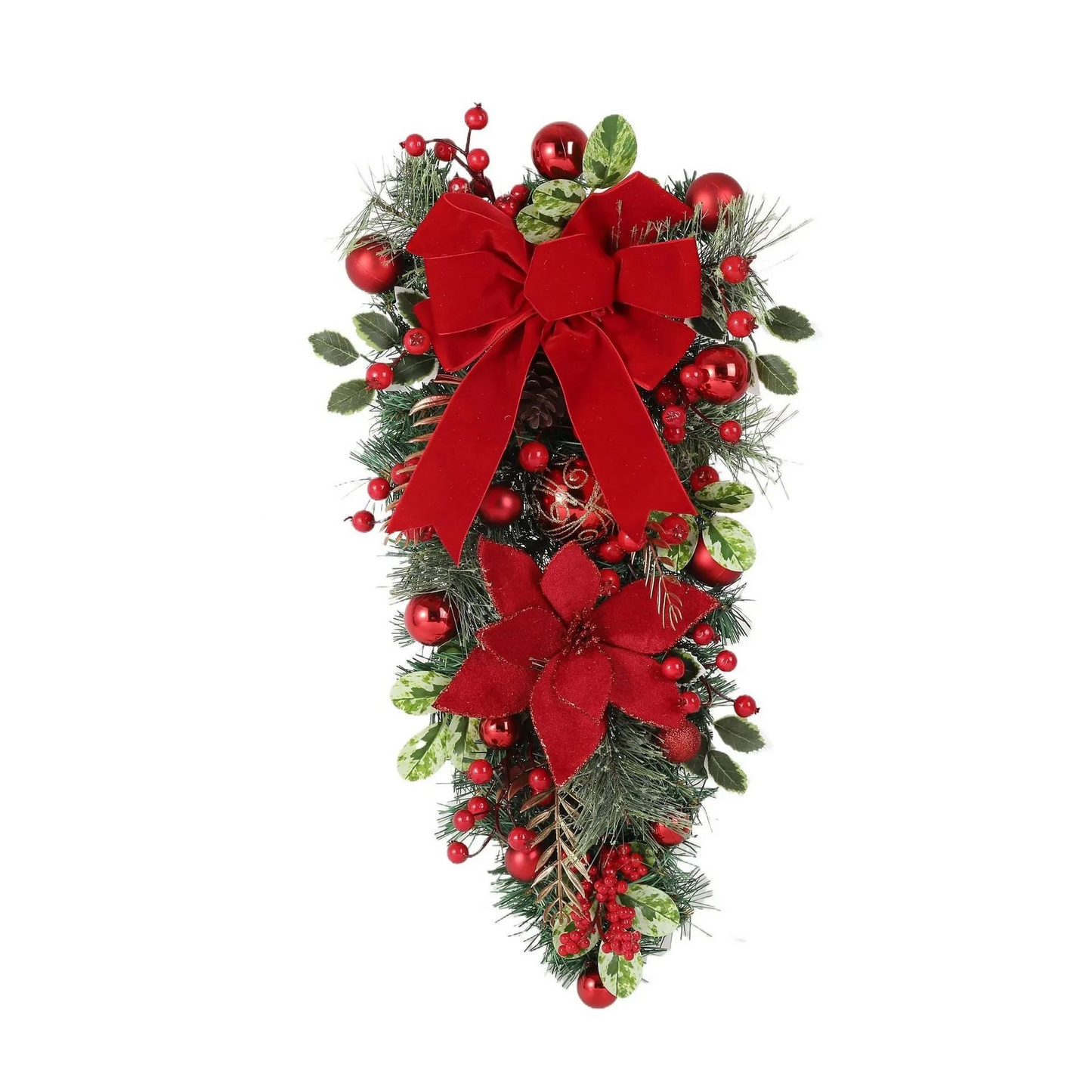 Tejesa Christmas Artificial  Wreath for Front Door Window / Xmas /New Year