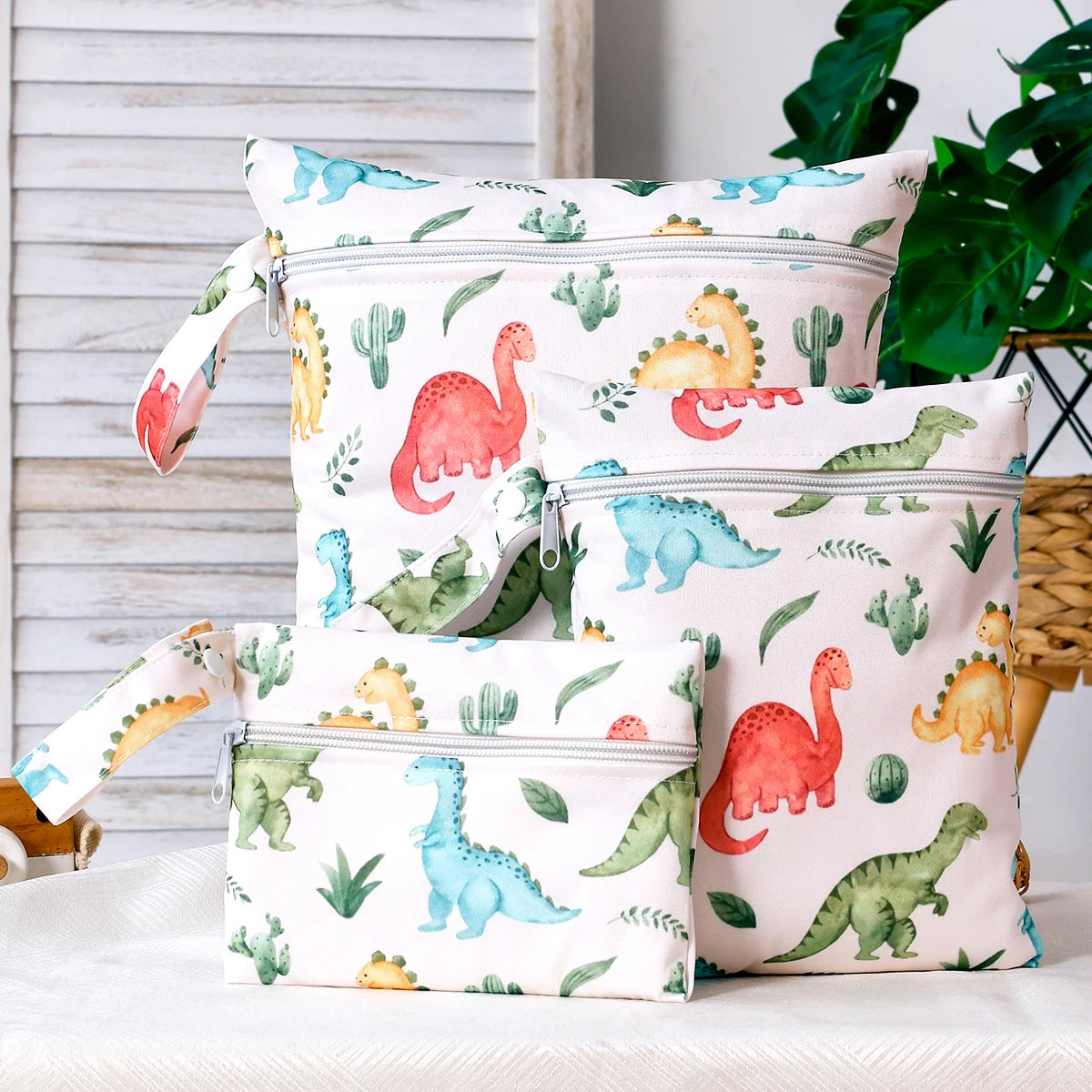 Tejesa  3pcs Set Washable Reusable Baby Blanket Storage Bag Easy Carry Multifunctional Travel Bag