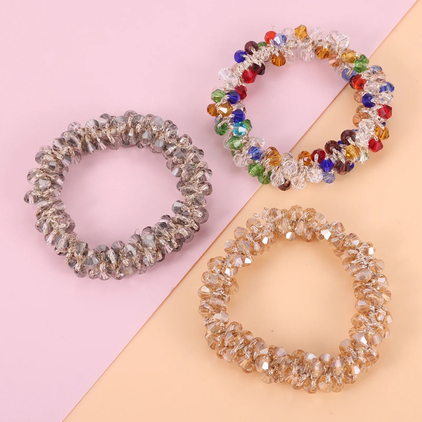 Hemasa 12pcs Creative Napkin Rings/ Crystal Beads Napkin Rings