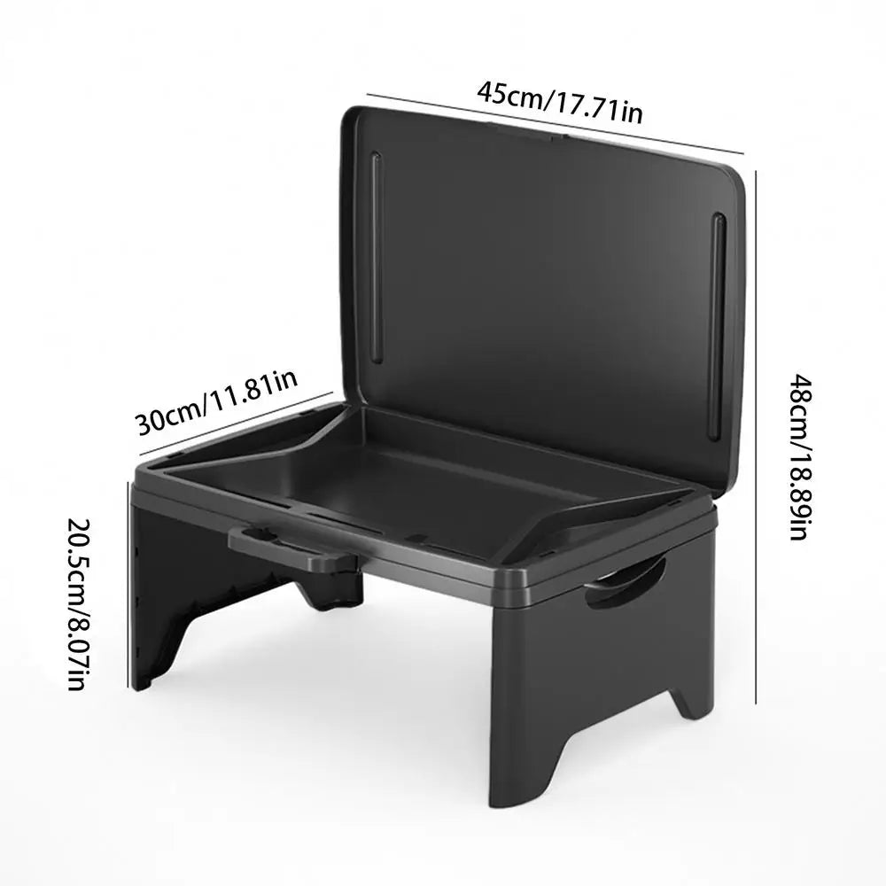 Foldable Lap Desk Bed Table Tray Folding Car Lap Desk Multi-function Portable Car Seat Table Tray Food Trays for Eating on Couch