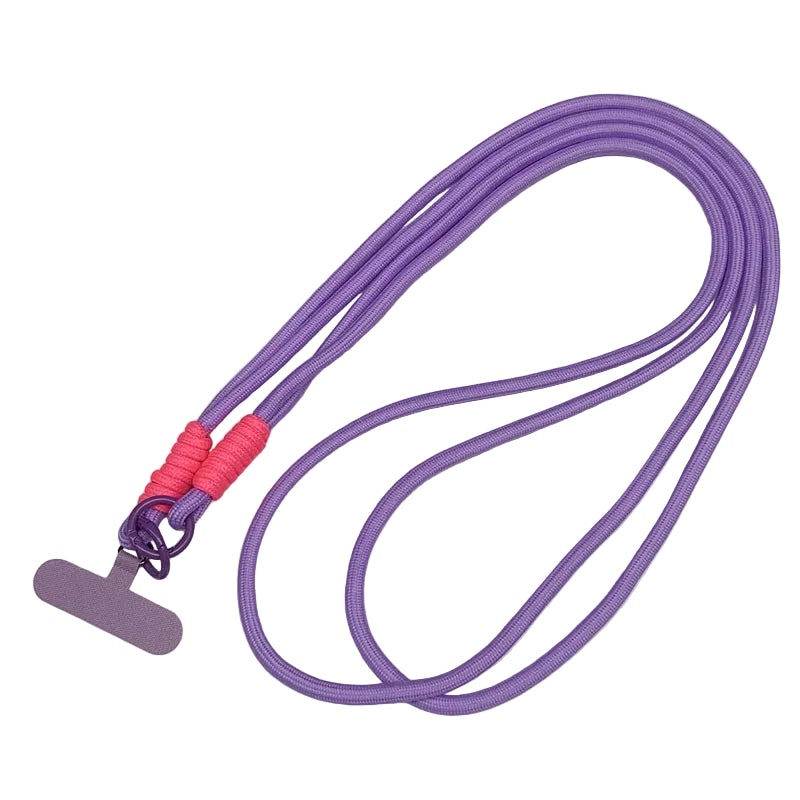 Tejesa 120cm Double Rope Mobile Phone Lanyard /Crossbody Phone Straps Neck Clip Cord Rope Twisted Backable Outdoor Anti-loss Phone Chain