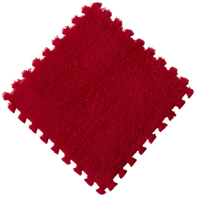 Hemasa Soft Plush Kids Mat Sports Children's Carpet Eva Foam Puzzle Rug Warm Play Mat for Children's Room Home Floor Decoration