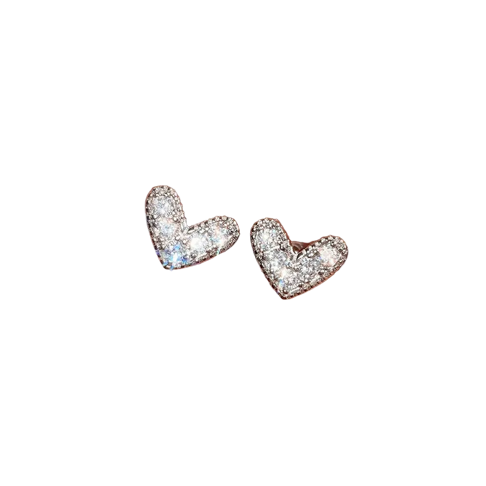 Tejesa Huitan Simple Versatile Women's Cubic Zirconia Stud Earrings Silver Color High Quality Ear Accessory Daily Wear Wedding Jewelry