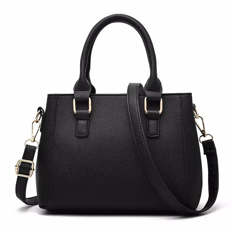 Hemasa Embroidery Messenger Bags Women Leather Handbag for Women Sac a Main Ladies hair ball Hand Bag