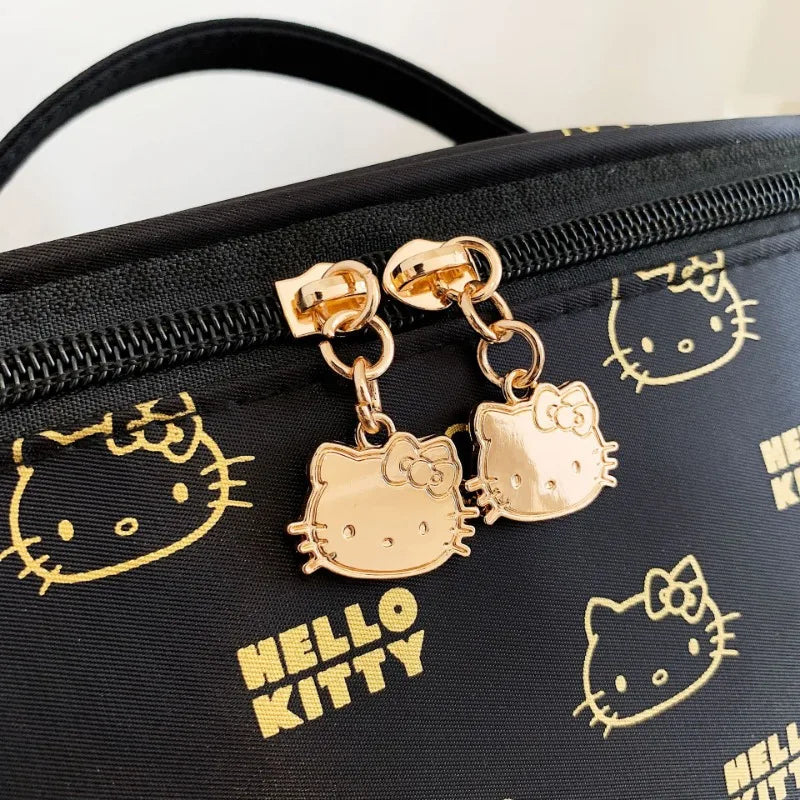 MINISO Cute Makeup Bags with Hello Kitty Accesorios Nylon Waterproof Luxury Brand Make Up Pouch Fashion Trend Cosmetic Bag