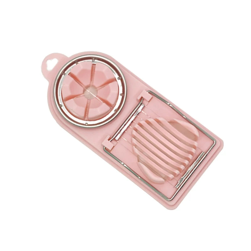 Hemasa Stainless Steel Egg Slicer Sectioner Cutter Mold Flower-Shape Luncheon Meat Cutter Kitchen Gadgets