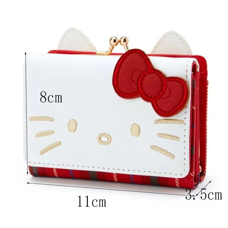 Hello Kitty Coin Purse Creative Small Wallet Wholesale Mini Purses My Melody Kuromi Keychain Wallet Lipstick Purse Kawaii Clutch