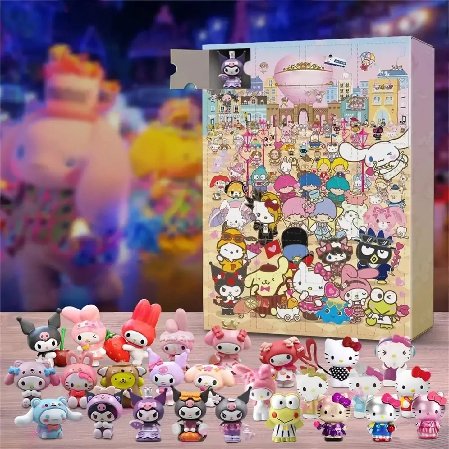 Tejesa Advent Calendar Cartoon Doll Christmas Decorative Gifts New Year 24 Days Countdown Surprise Blind Box