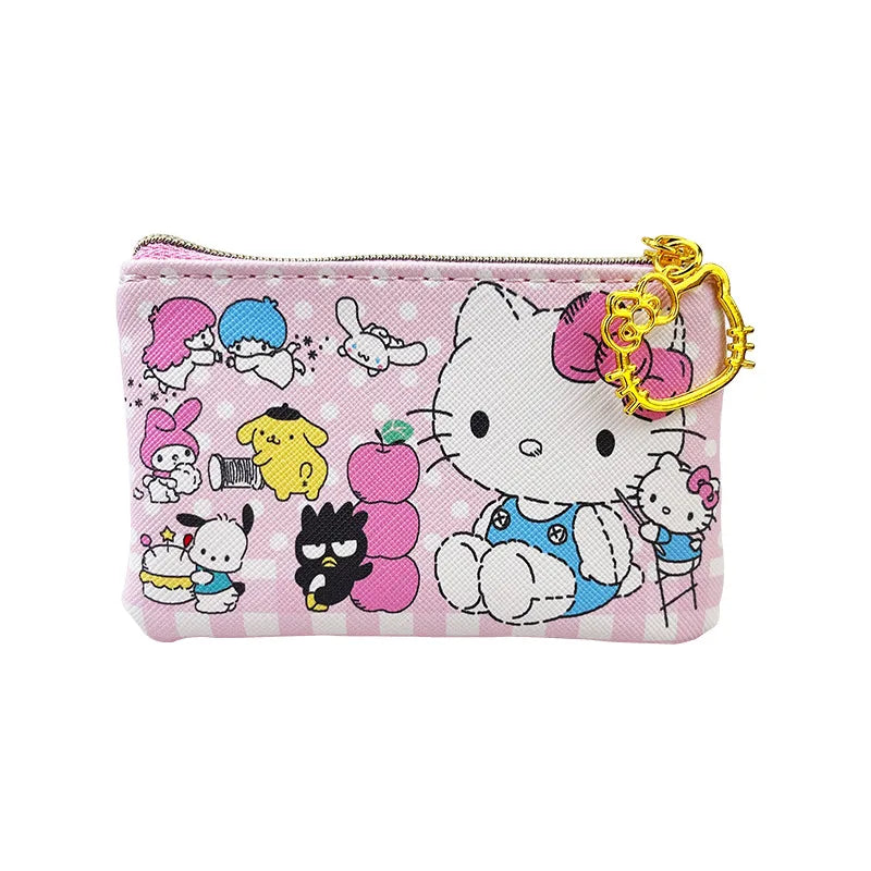 Tejesa Hello Kitty Girl Bank Card Coin Bag Coin Bags/ Mini Cute Zipper