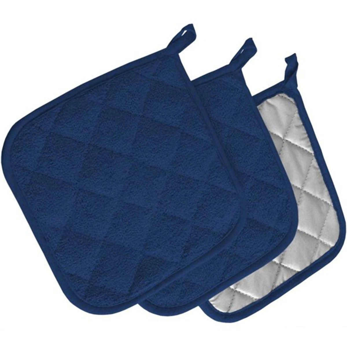 Tejesa 3Pcs Potholder Placemat Cotton Hot Pot Pad for Kitchen Rag Cooking Oven Bake Table Protecti Mat Thick Thermal Insulation Cover