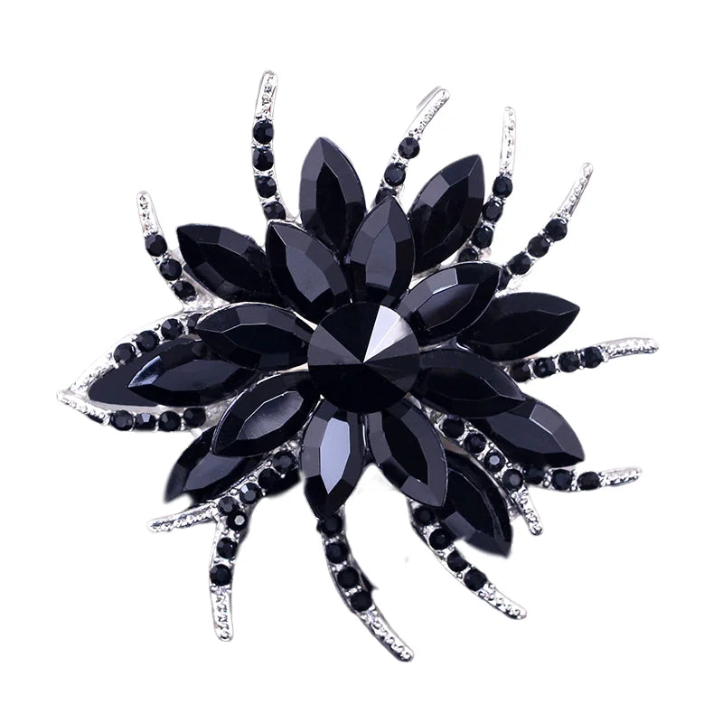 Sunflower Women's Brooch Jewelry New Fashion Retro Fashion Flower Brooch Crystal Rhinestone Jewelry Wedding Date Party Gifts