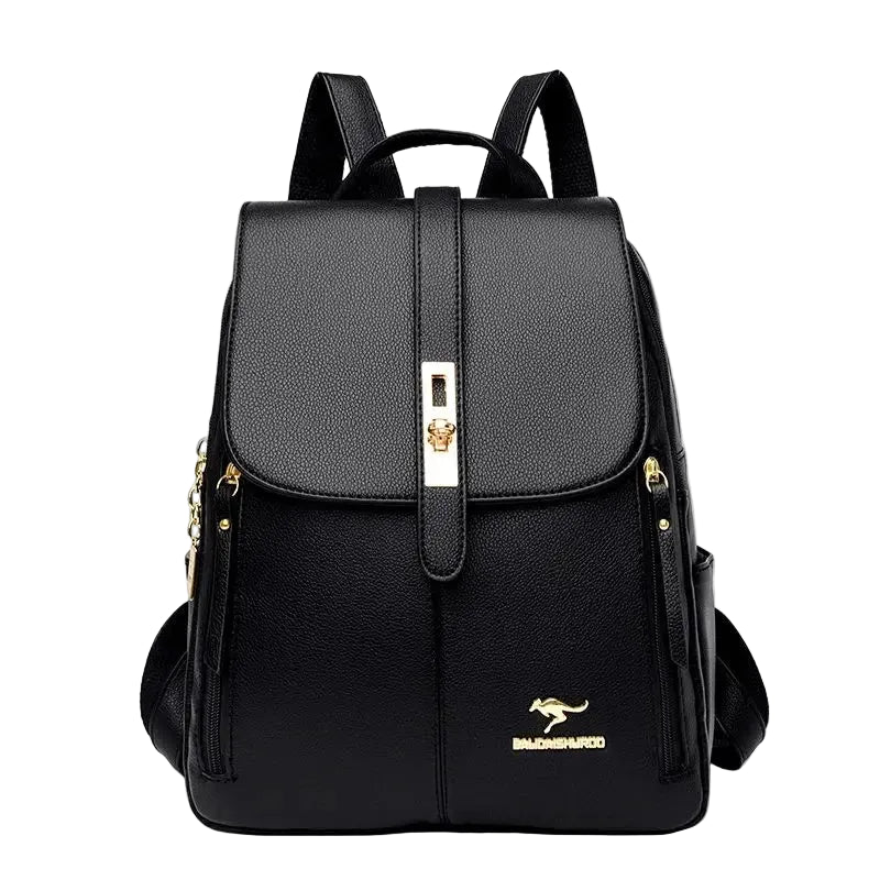 Women's 2024 Leather Bapa Faionable Polyester Material Dual-oulder Bag for Travel And Busin Trips