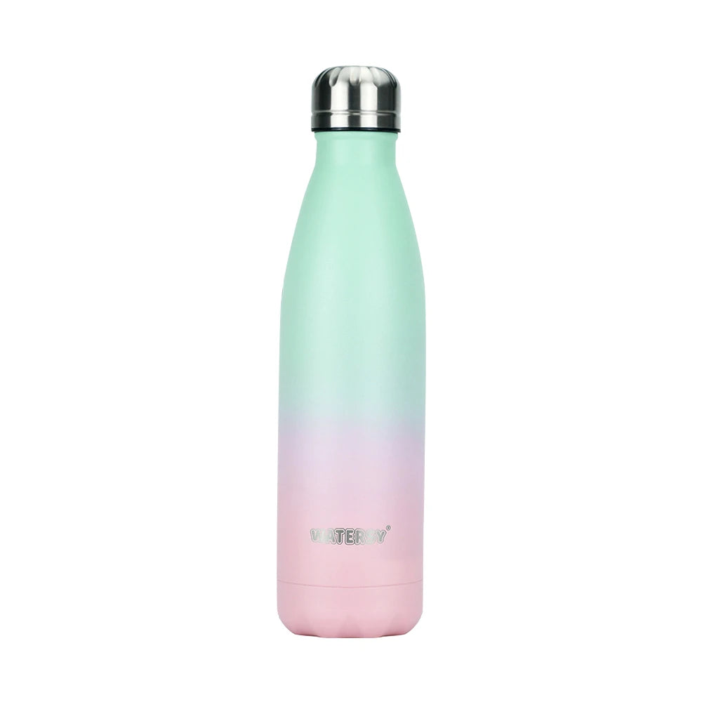 Hemasa 500ML Stainless Steel  Sports Water Bottle Cold and Hot Thermal Cups Vacuum Travel Tumbler Mug Thermal Bike Bottle