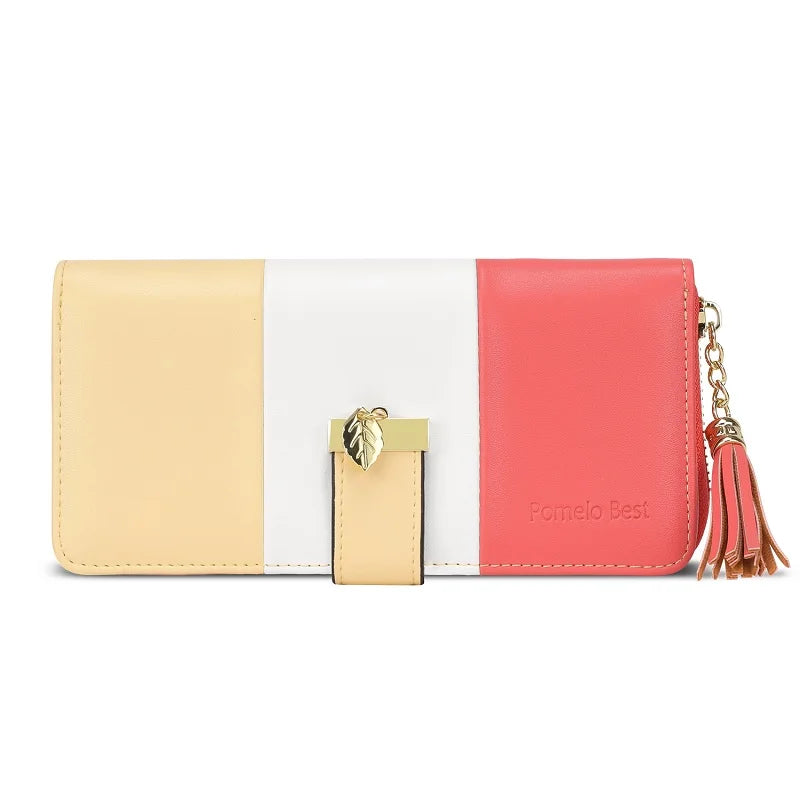 Tejesa  Womens Wallet RFID Blocking  Multi Credit Card Large Capacity Zip Around Clutch Travel Purse Wristlet