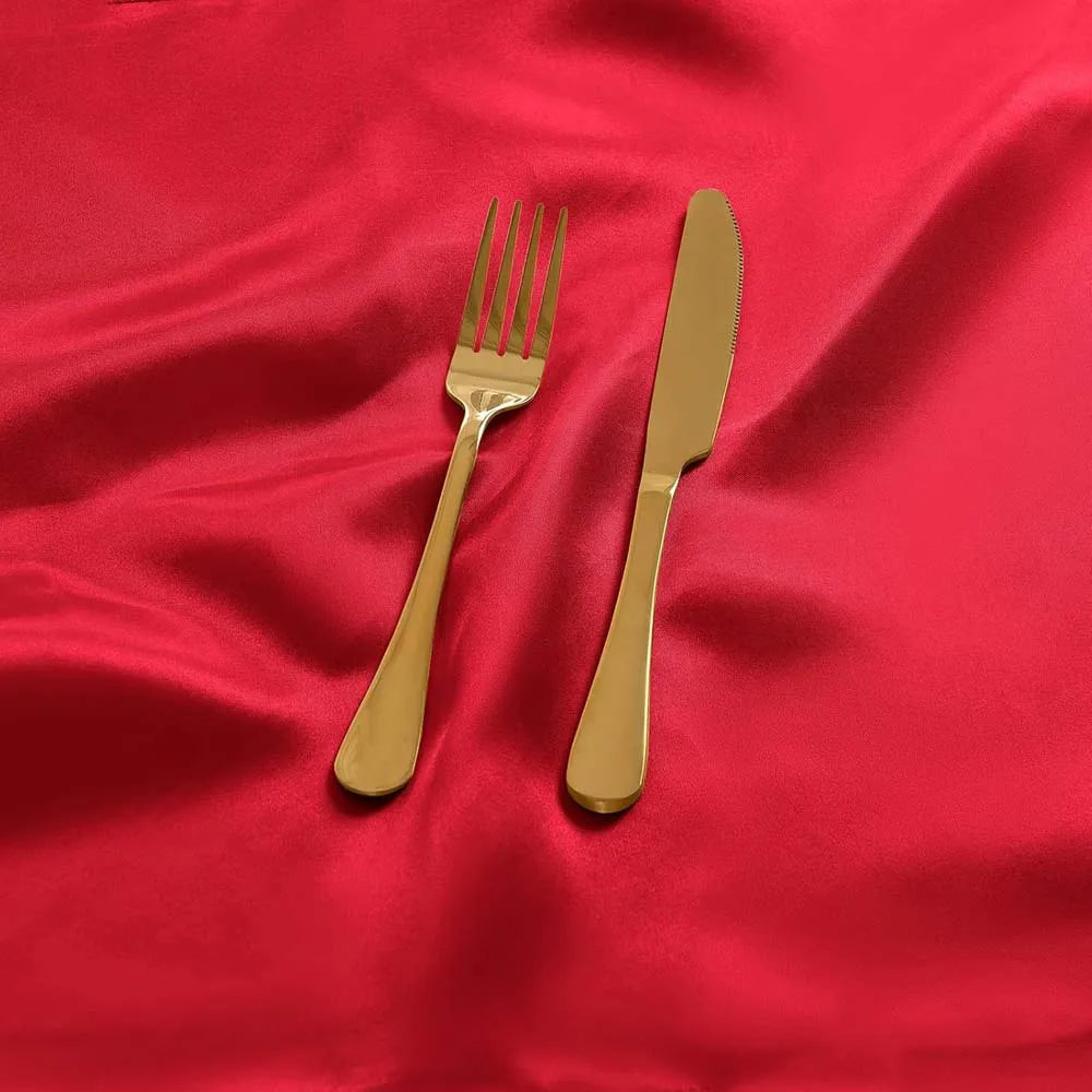 Satin Napkin Serving Square for Table Decoration, Dinner Towel for Wedding Party, Home, Hotel, Christmas, Red, 30cm X30cm, 6pcs