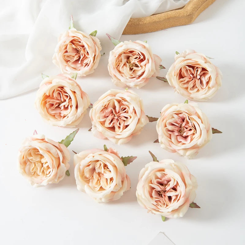 Artificial Flowers Silk Peony Home vase table Party Wedding Decoration Outdoor Garden Christmas Wreaths Flower Wall Scrapbooking