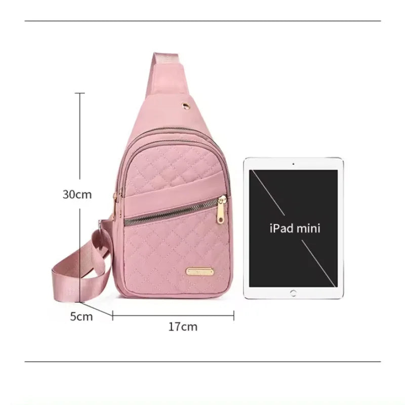 Hemasa Waterproof Large Capaicty Chest Bag Unisex Fashion With Digit Punch