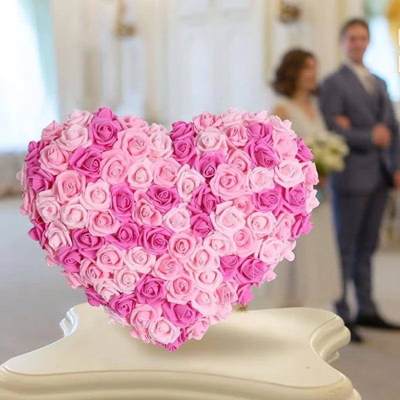 10/20/50Pcs Artificial Foam Rose Flowers PE Fake Flower for Home Room Dceor Wedding Party Halloween Thanksgiving Christmas Decor