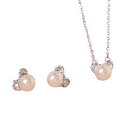 Hemasa Little Bear  Pearl Jewelry Sets For Women