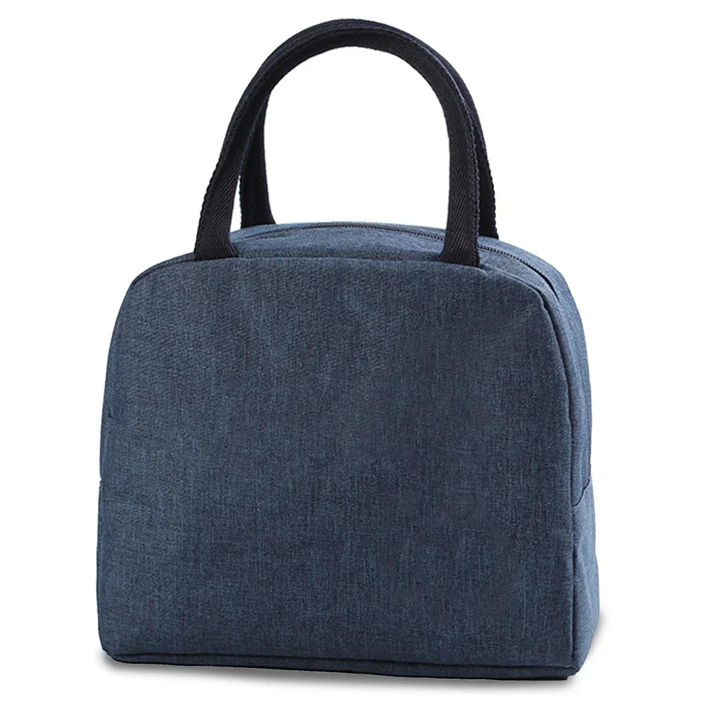 Tejesa Lunch dinner Picnic Bag Insulated bag Cooler Tote Portable Canvas Thermal Cold Food Container For men women Kids Travel Handbag