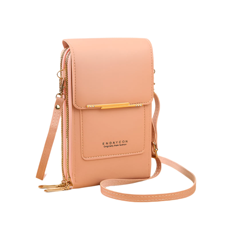 Hemasa  Touch Screen Lock Cell Phone Bag/ Women's Mobile Phone Card Holder Crossbody Shoulder Bag