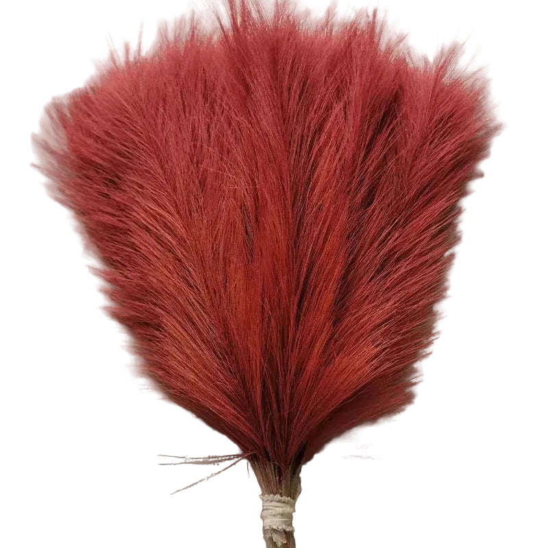 Tejesa Faux Pampas Grass Artificial Pampas Grass Fluffy 6 Stem Pompous Grass Flower Arrangement For Boho Home Wedding Decoration