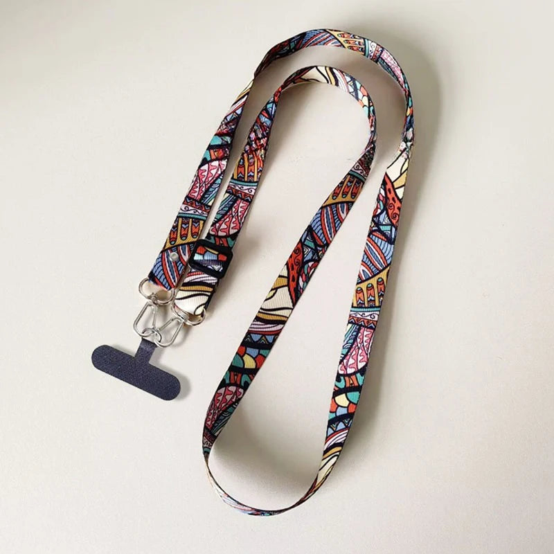 Universal Mobile Phone Lanyard, Adjustable, Neck & Crossbody Strap, Includes Anti-Loss Cable & Case Key Gasket